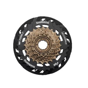 LANČANIK SHIMANO TOURNEY MF-TZ500-7-CP, 7-BRZINA, 14-16-18-20-22-24-34T, W/SPOKE PROTECTOR, BULK