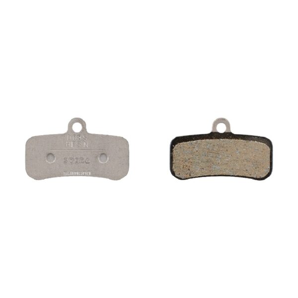 PLOČICE ZA DISK SHIMANO RESIN PAD W/O FIN (D03S-RX), PAD SPRING, W/SPLIT PIN, 25 PAIRS, IN SEMI-BULK PACK