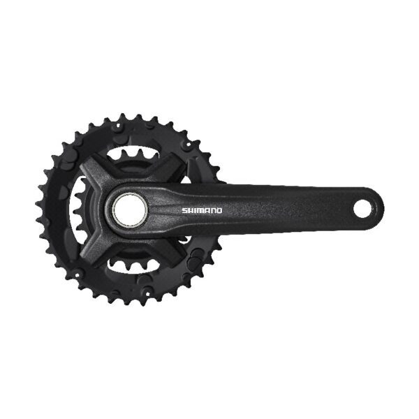 POGON SHIMANO FC-MT210-2, FOR REAR 9-SPEED, 2-PCS FC, 170MM, 36-22T W/O CG, W/O BB PARTS, FOR CHAIN LINE 48.8MM, BLACK, IND.PACK