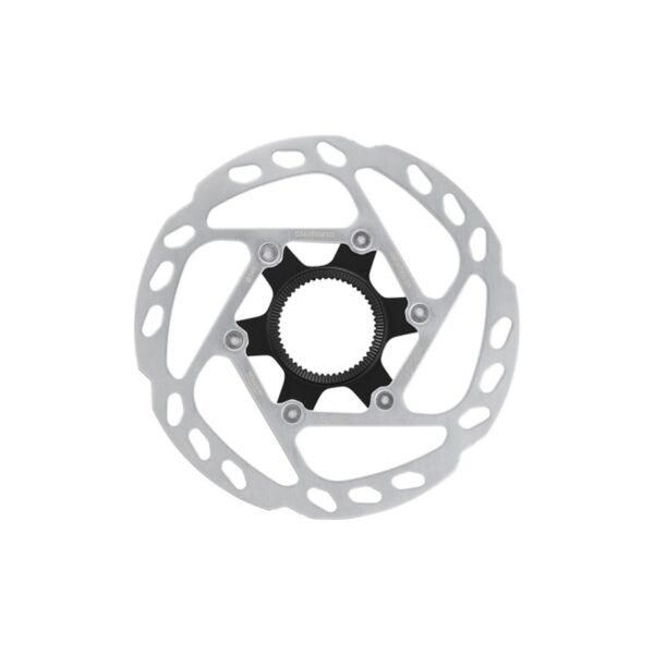 ROTOR DISK KOČNICE SM-RT64, SS 140MM, W/LOCK RING(INTERNAL SERRATION,BLACK), IND.PACK