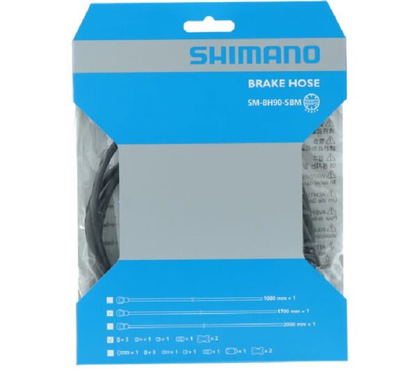 CREVO ZA HIDRAULIČNU KOČNICU SHIMANO SM-BH90-SBM, BANJO COLOR : BLACK, 1700MM (BLACK), W/O HOSE COVER, W/O BANJO BOLT, IND.PACK