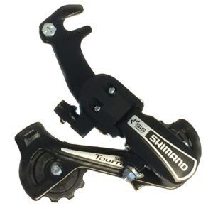 MENJAČ ZADNJI SHIMANO TOURNEY, RD-TY21-B, GS 6-BRZINA, W/RIVETED ADAPTER (ROAD TYPE), CRNI, BULK