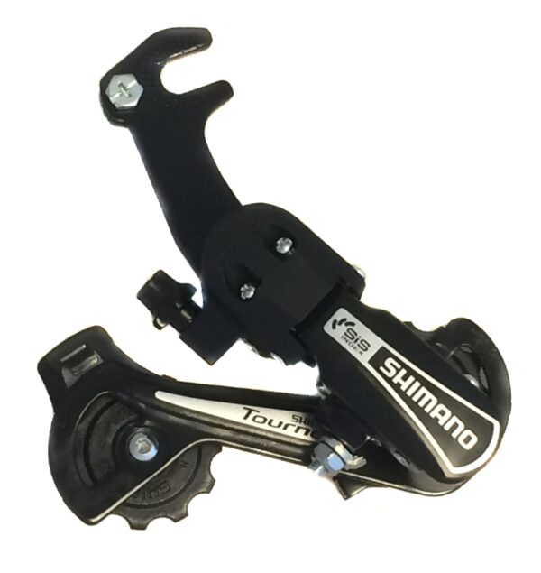 MENJAČ ZADNJI SHIMANO TOURNEY, RD-TY21-B, GS 6-BRZINA, W/RIVETED ADAPTER (ROAD TYPE), CRNI, BULK