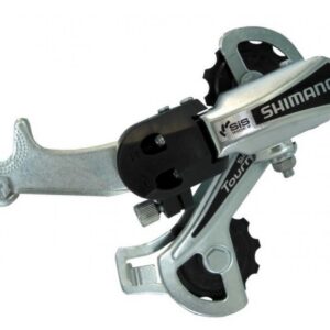MENJAČ ZADNJI SHIMANO TOURNEY, RD-TY21-B, GS 6-BRZINA, W/RIVETED ADAPTER (ROAD TYPE), SIVI, BULK