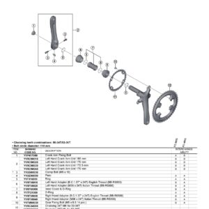 LANČANIK SHIMANO FC-4700 36T-ML FOR 52-36T