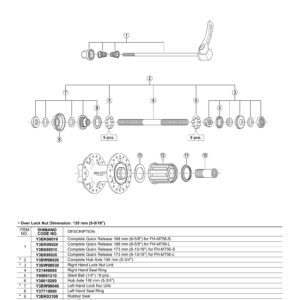 KUGLICE SHIMANO 1/4", 18PCS