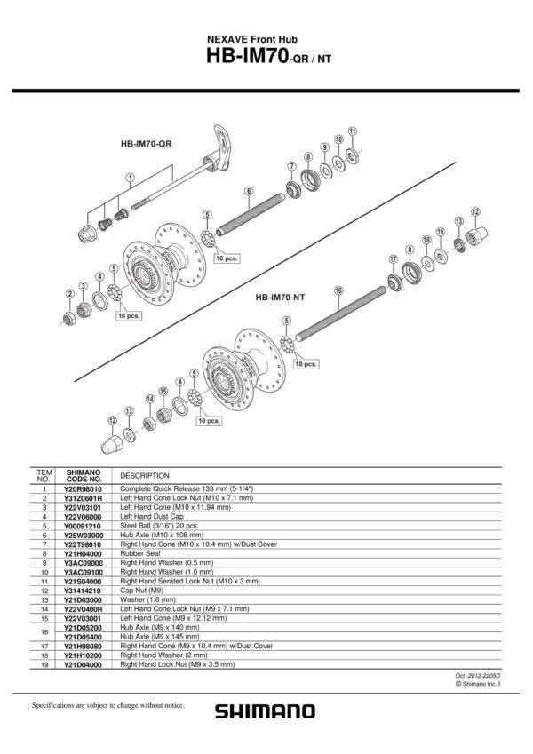 KUGLICE SHIMANO 1/8", 50PCS