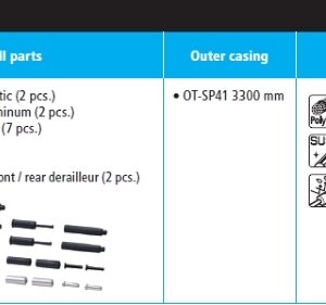 BUŽIR I SAJLA MENJAČA SHIMANO XTR M9000 POLYMER COATED