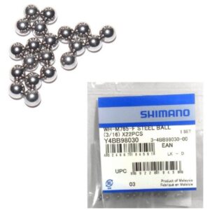 KUGLICE SHIMANO (3/16) FOR WH-M765-F, 22 PCS