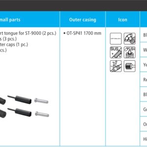 SAJLA MENJAČA SHIMANO ROAD OPTISLIK SET BLACK
