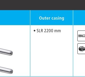 BUŽIR I SAJLA KOČNICE SHIMANO ROAD SUS, INNER CABLE 1000MM/2050MM, OUTER CASING SLR 2200MM X 1, INNER & OUTER END CAP X 2