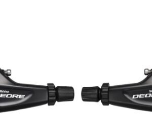 RUČICE KOČNICA SHIMANO DEORE BL-T610, DESNA & LEVA, ZA TREKING, 2 FINGER, BRAKE CABLE T-TYPE 800/900MM, OUTER CASING 1400/1600MM BLACK,IND.PACK