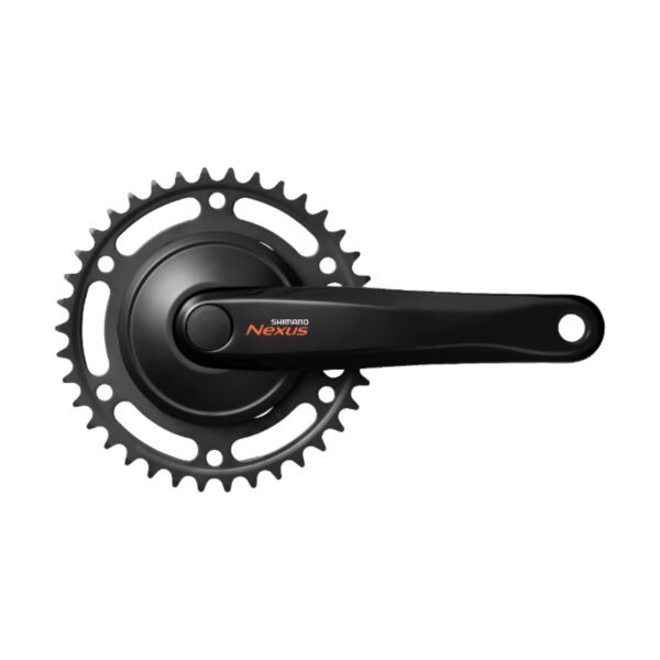 POGON SHIMANO FC-C6000, NEXUS,170MM, 38T, CHAIN CASE COMPATIBLE, W/CRANK FIXING BOLT, BLACK, IND.PACK