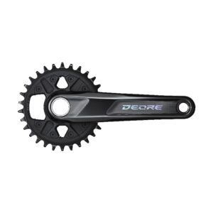 POGON SHIMANO FC-M6120-1, DEORE, FOR REAR 12-SPEED, 2-PCS FC, 175MM, 30T W/O CG, W/O BB PARTS, FOR CHAIN LINE 55MM, IND.PACK