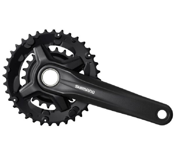 POGON SHIMANO FC-MT210-B2, FOR REAR 9-SPEED, 2-PCS FC, 175MM, 36-22T W/O CG,W/O BB PARTS, FOR CHAIN LINE 51.8MM, BLACK, IND.PACK