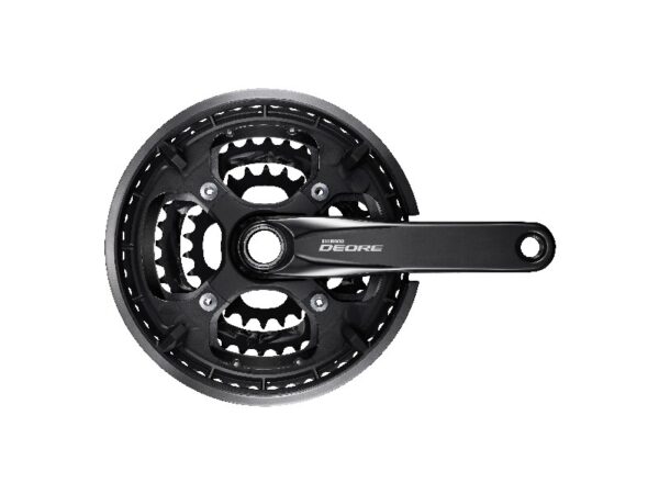 POGON SHIMANO DEORE FC-T6010, 48X36X26T, KURBLA 175MM, FOR REAR 10 BRZINA, 2-PCS FC, CG, W/O BB, CHAINCASE COMPATIBLE, BLACK, IND.PACK