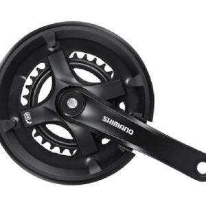 POGON SHIMANO FC-TY501-2, FOR REAR 7/8-SPEED, 175MM, 46-30T W/CG, W/CRANK FIXING BOLT, CHAIN CASE NOT COMPATIBLE, BLACK, IND.PACK