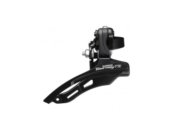 MENJAČ PREDNJI SHIMANO TOURNEY TZ FD-TZ500-DS6, TRIPLE (FRICTION), ZA 6/7 BRZINA, DOWN-SWING, TOP-PULL, 31.8MM BAND, CS-ANGLE 66-69, ZA NAJVEĆI LANČANIK 42T, CL 47.5MM, IND.PACK