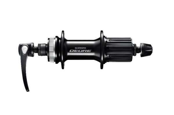NABLA ZADNJA SHIMANO DEORE FH-M6000, 36H, 8/9/10 BRZINA, OLD 135MM, AXLE 146MM, QR 168MM BLACK, FOR ROTOR CENTER LOCK (W/O LOCK RING), W/O ROTOR MOUNT COVER, BLACK, IND.PACK