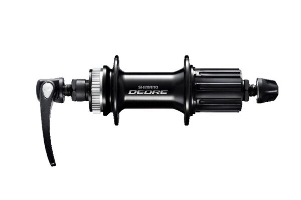 NABLA ZADNJA SHIMANO DEORE FH-M6000, 32H, 8/9/10 BRZINA, OLD 135MM, AXLE 146MM, QR 168MM BLACK, FOR ROTOR CENTER LOCK (W/O LOCK RING), W/O ROTOR MOUNT COVER, BLACK, IND.PACK