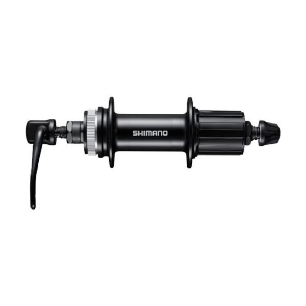 NABLA ZADNJA SHIMANO FH-MT200-B, CENTER LOCK DISC(W/O LOCK RING) 8/9/10-BRZINA 36H OLD 141MM QR 172MM(BLACK), W/O ROTOR MOUNT COVER, BLACK, IND.PACK