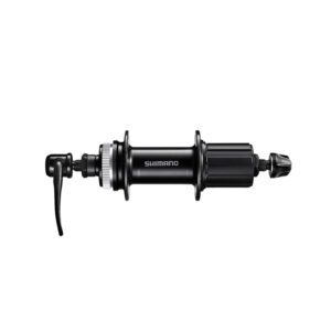 NABLA ZADNJA SHIMANO FH-QC300-HM, CENTER LOCK DISC(W/O LOCK RING) 36H, OLD:135MM QR:170MM(BLACK), W/ROTOR MOUNT COVER, BLACK, IND.PACK