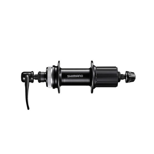 NABLA ZADNJA SHIMANO FH-QC300-HM, CENTER LOCK DISC(W/O LOCK RING) 36H, OLD:135MM QR:170MM(BLACK), W/ROTOR MOUNT COVER, BLACK, IND.PACK