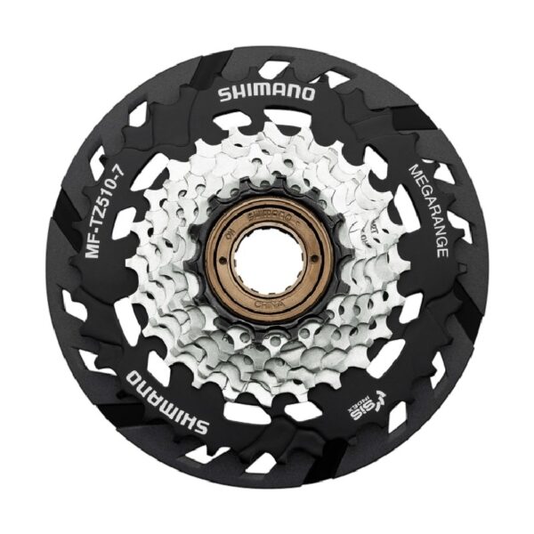 LANČANIK SHIMANO TOURNEY MF-TZ510-7-CP, 7-SPEED, 14-16-18-20-22-24-34T, W/SPOKE PROTECTOR, IND.PACK