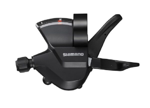 RUČICA MENJAČA SHIMANO SL-M315-2L, LEFT, 2-SPEED RAPIDFIRE PLUS 1800MM INNER, W/ OPTICAL GEAR DISPLAY, IND.PACK