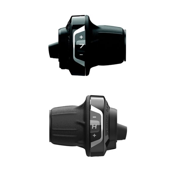RUČICE MENJAČA SHIMANO  SL-RV400,3(FRICTION)X7-SPEED, REVO SHIFTER, R:2050MM L:1800MM, 600X600X300MM BLACK OUTER, W/ OPTICAL GEAR DISPLAY, IND.PACK