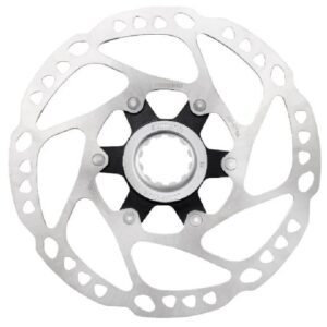 ROTOR DISK KOČNICE SHIMANO DEORE SM-RT64-S 160MM, W/LOCK RING(INTERNAL SERRATION, BLACK), IND.PACK