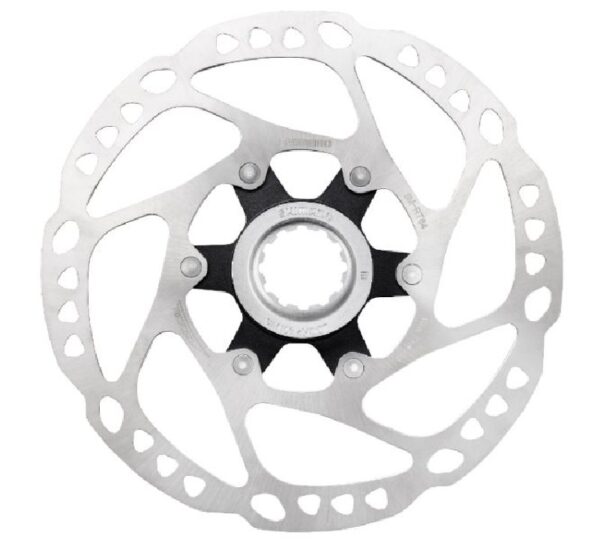 ROTOR DISK KOČNICE SHIMANO DEORE SM-RT64-S 160MM, W/LOCK RING(INTERNAL SERRATION, BLACK), IND.PACK