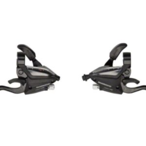 RUČICE MENJAČA/KOČNICA SHIMANO ST-EF500-2A, 3X8 BRZINA,EZ-FIRE PLUS,2F-ALLOY, ZA V-BRAKE, STD SL(SP41)&BL CBL(BLACK),CRNE, IND.PACK