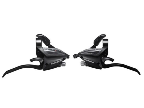 RUČICE MENJAČA/KOČNICA SHIMANO ST-EF500-4A, 3X8 BRZINA,EZ-FIRE PLUS,4F-ALLOY, ZA V-BRAKE, STD SL(SP41)&BL CBL(BLACK), CRNE, IND.PACK