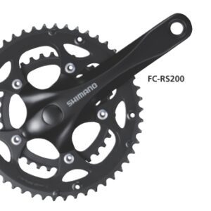 POGON SHIMANO FC-RS200, 50X34T, KURBLA 170MM, FOR REAR 8 BRZINA, W/O CG, BLACK, IND.PACK