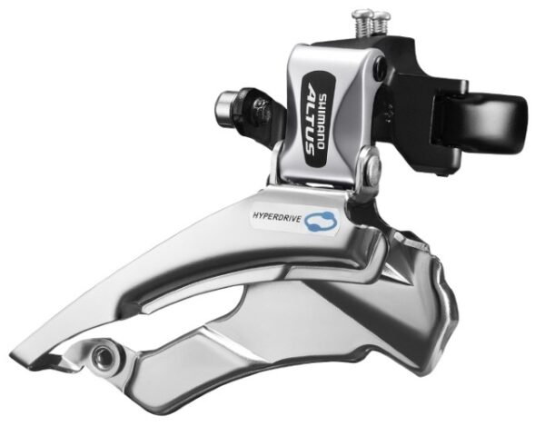 MENJAČ PREDNJI SHIMANO ALTUS FD-M313, TRIPLE, FOR REAR 7/8 BRZINA, DOWN SWING, DUAL PULL, BAND TYPE 34.9M (INCL. ADAPTOR 31.8 & 28.6MM), FOR 42/48T, CS ANGLE 66-69, IND.PACK