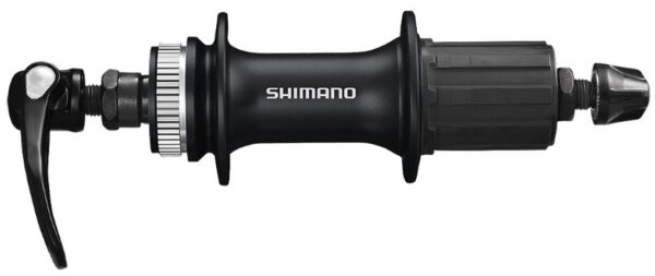 NABLA ZADNJA SHIMANO ALIVIO FH-M4050, 8/9/10 BRZINA, 36H, OLD 135MM, AXLE 146MM, QR 168MM, FOR ROTOR CENTER LOCK, W/O ROTOR MOUNT COVER, BLACK, IND.PACK