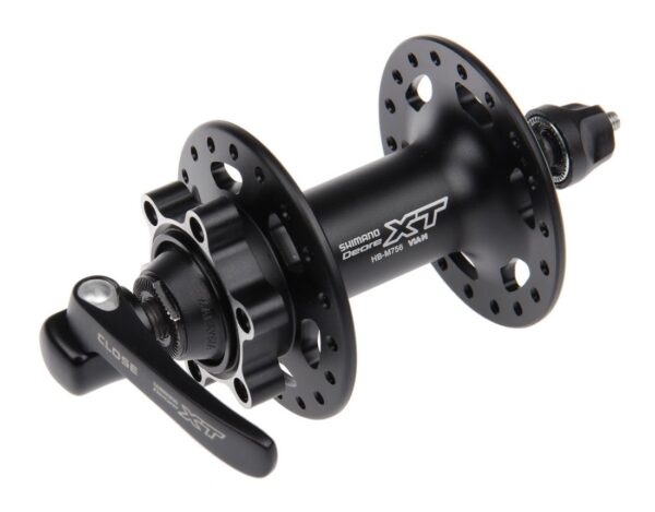 NABLA PREDNJA SHIMANO DEORE XT HB-M756L, 32H, OLD 100MM, AXLE 108MM, QR 133MM BLACK, FOR ROTOR 6-BOLT, M760 SERIES LOGO, BLACK, IND.PACK