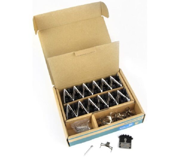 PLOČICE ZA DISK SHIMANO METAL PAD W/ FIN (J04C), PAD SPRING, W/SPLIT PIN, 25 PAIRS, IN SEMI-BULK PACK