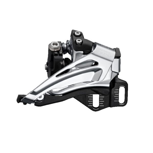 MENJAČ PREDNJI SHIMANO DEORE FD-M6025-E, DOUBLE, FOR REAR 10 BRZINA, TOP SWING, DOWN PULL, E-TYPE (W/O BB PLATE), CS ANGLE 66-69, FOR TOP GEAR 34-38T, CL 48.8MM, IND.PACK