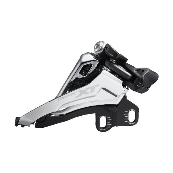 MENJAČ PREDNJI SHIMANO DEORE XT FD-M8100-E, ZA 2X12, SIDE SWING, FRONT-PULL, E-TYPE(W/O BB PLATE), CS-ANGLE 66-69, ZA TOP GEAR 36-38T, CL 48.8/51.8MM, IND.PACK