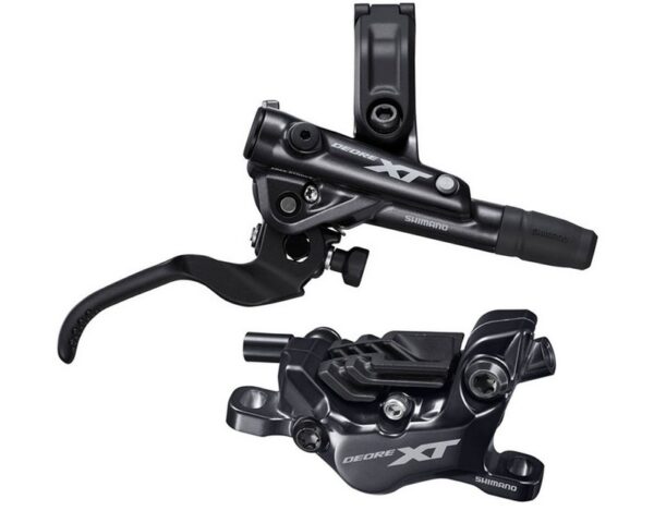 KOČNICA SHIMANO XT, BL-M8100(R), BR-M8120(R), W/O ADAPTER, RESIN PAD(W/FIN), 1700MM HOSE(SM-BH90-SBM BLACK), W/CONNECTER INSERT, IND.PACK