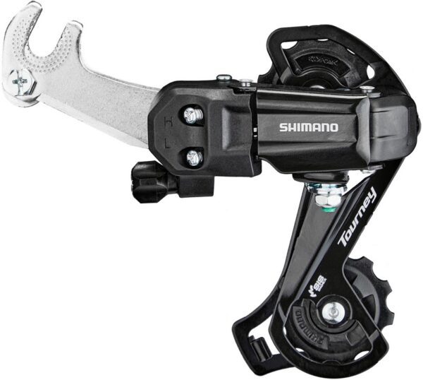 MENJAČ ZADNJI SHIMANO RD-TY200, TOURNEY, SS 6/7-SPEED, W/RIVETED ADAPTER(ROAD), BLACK, IND.PACK