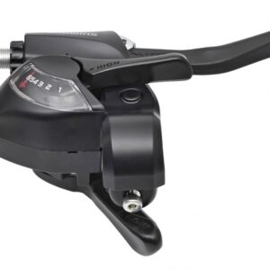 RUČICA MENJAČA/KOČNICE SHIMANO ST-EF41-6R, DESNA 6 BRZINA, INNER CABLE SHIFT 2050MM, 2 FINGER, FOR V-BRAKE, BLACK, IND.PACK