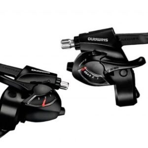RUČICE MENJAČA/KOČNICA SHIMANO ST-EF41, 6X3 BRZINA, 2 FINGER, FOR V-BRAKE, STD SHIFT & BRAKE CABLE LENGTH, BLACK, IND.PACK