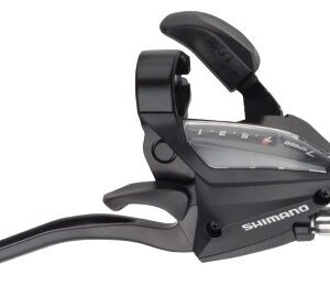 RUČICA MENJAČA/KOČNICE SHIMANO ST-EF500-7R, DESNA 7-BRZINA 2050MM EZ-FIRE PLUS, 4F-ALLOY, ZA V-BRAKE (NEED POWER MODULATOR), CRNA VERZIJA, IND.PACK