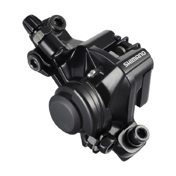 KOČNICA SHIMANO BR-M375-L, MEHANIČKA, ZADNJA, INCL. ADAPTER FOR STANDARD (RING), RESIN PAD, BLACK, BULK