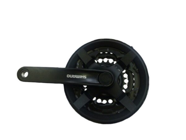 POGON SHIMANO TOURNEY FC-TY301, 42X34X24T, KURBLA 170MM, FOR REAR 6/7/8 BRZINA, CG, CHAINCASE COMPATIBLE, BLACK, BULK