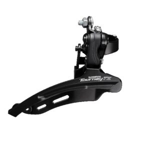 MENJAČ PREDNJI SHIMANO TOURNEY FD-TZ510-DS6, TRIPLE (FRICTION), FOR REAR 6/7 BRZINA, DOWN SWING, DOWN PULL, BAND TYPE 28.6MM, CS ANGLE 66-69, FOR TOP GEAR 48T, CL 47.5MM, BULK