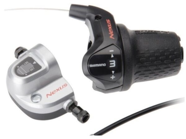 RUČICE MENJAČA SHIMANO NEXUS SL-3S42E, 3 BRZINA, REVO, INNER CABLE 1700MM, OUTER CASING SP40 CRNE, W/SEALED CAP, W/SM-BC06, LONG GRIP, BULK